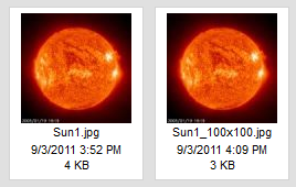 Původní a změněný soubor v CKFinder